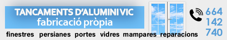 tancaments alumini VIC